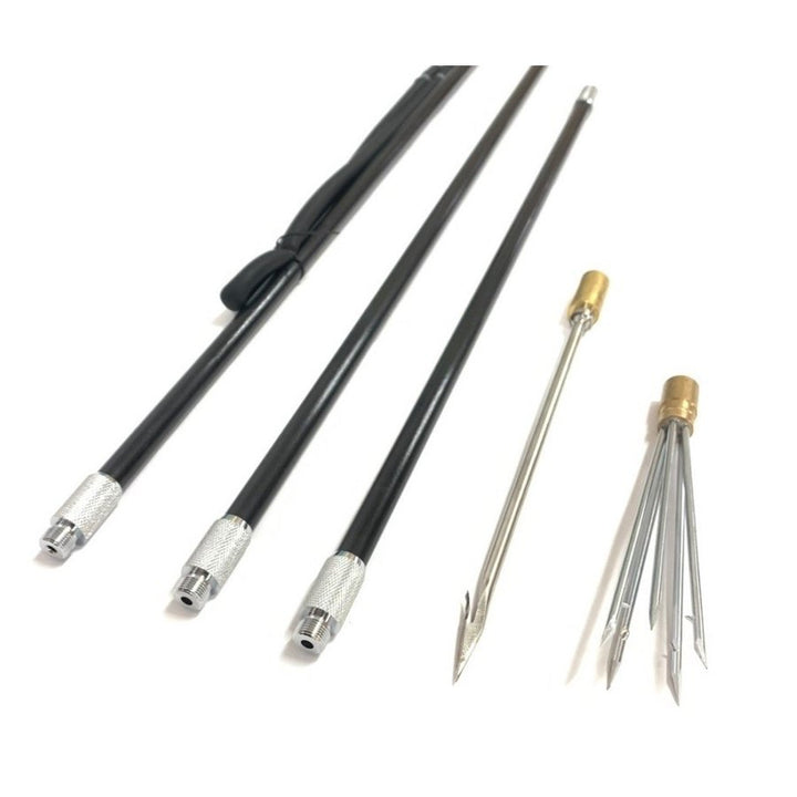 今だけ限定特典｜大判マイクロファイバータオル1枚プレゼント！ 釣り 道具 | 一本銛+五又銛 水中銃・手銛5点セット - スキューバダイビング用