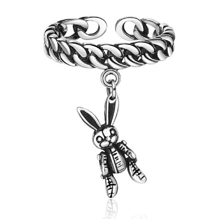 リング | ウサギモチーフ チェーンリング 女性向け