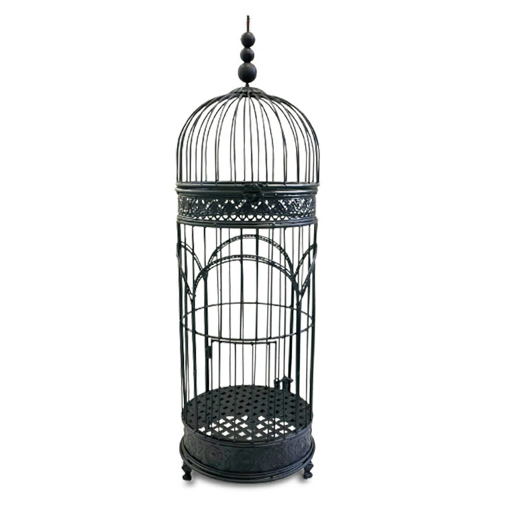 ペットグッズ | アイアンバードケージ98cm ヴィンテージ風ディスプレイ