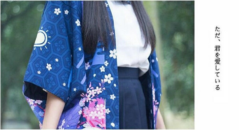 はっぴ | 夏祭り和柄法被：鹿桜デザイン