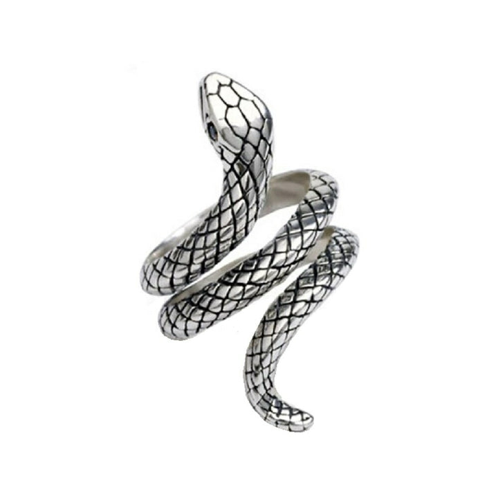 リング | シルバーカラー燻し風スネークリング メンズ・レディース