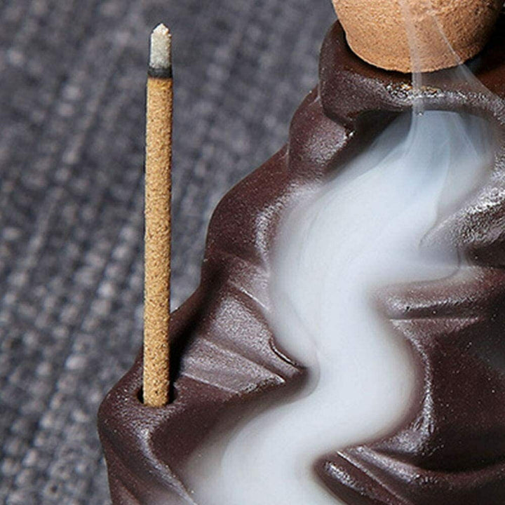 お香 | ガネーシャ ゴールド 陶器お香スタンド - モダンインテリア向け