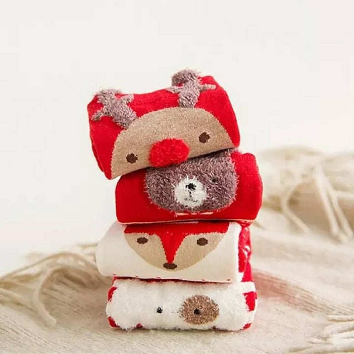 コスプレ その他 | クリスマス ソックス レディース トナカイorクマorリス 暖かい綿製