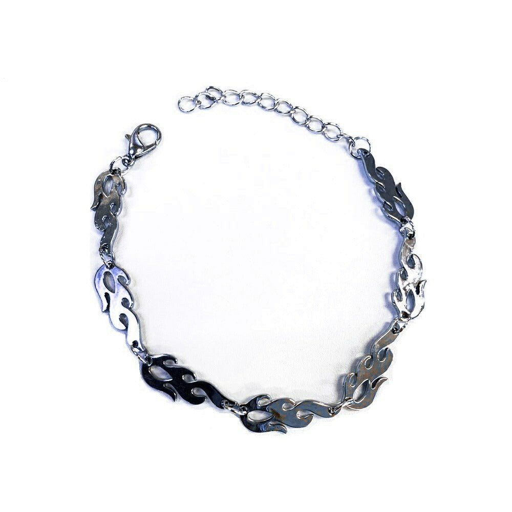 ブレスレット | フレイムデザイン ユニセックスブレスレット - オシャレな韓国ファッションアクセサリー