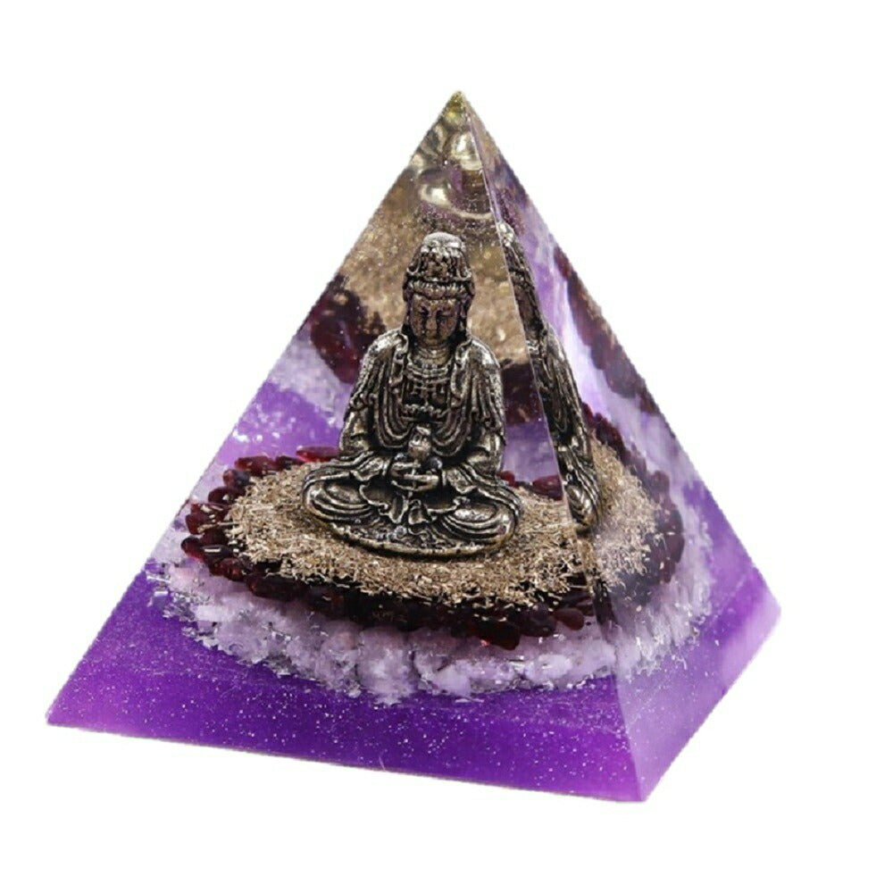 風水 インテリア | 開運オルゴナイト・大仏観音菩薩像・金箔入り