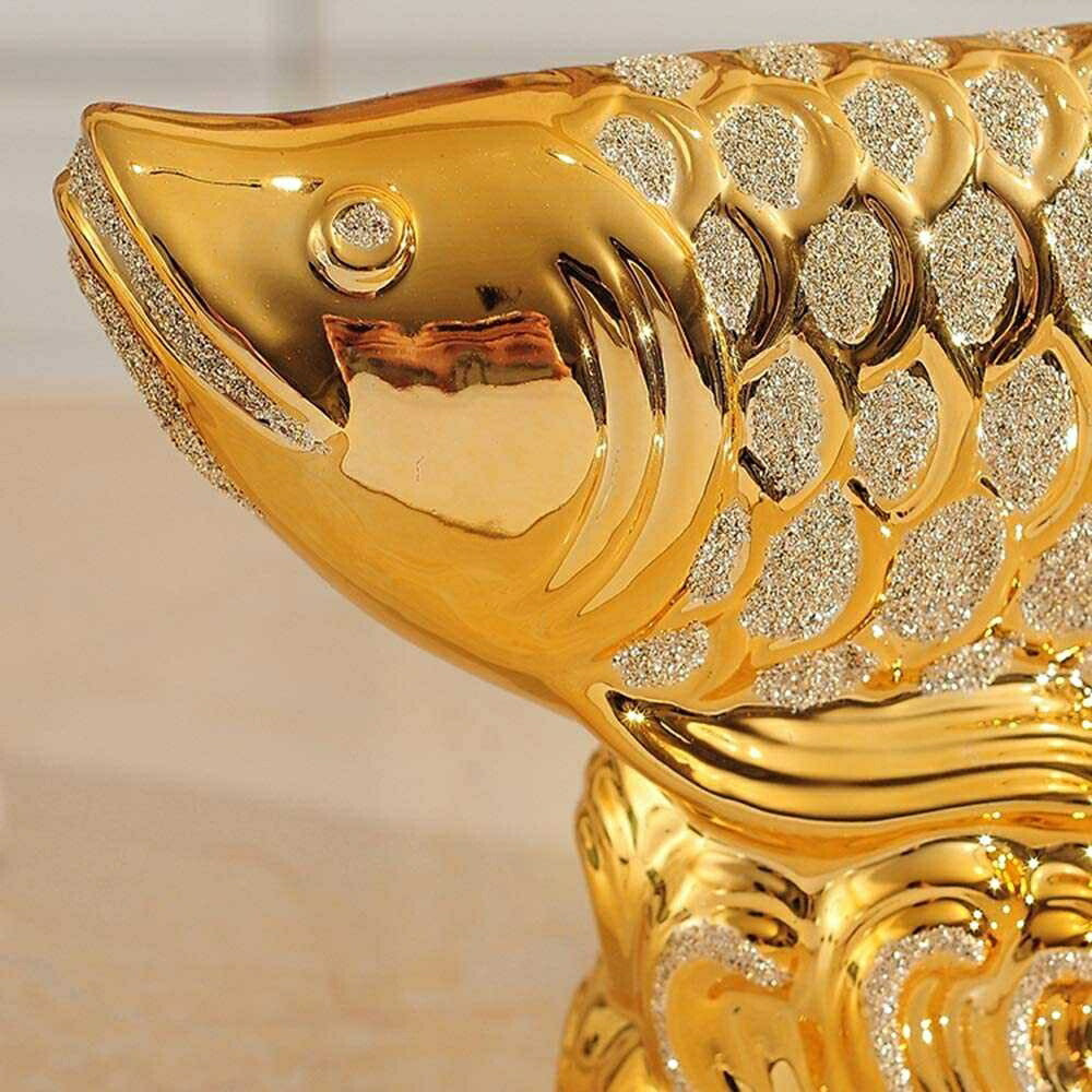 風水 インテリア | アロワナ招財風水置物 - シトリン天然石で金運アップ