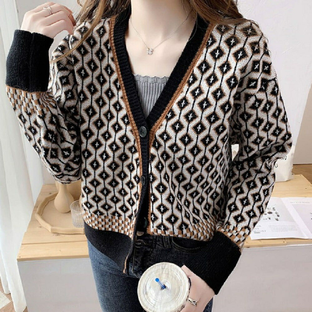 アウター ジャケット | レオパード柄カーディガン レディース 韓国ファッション
