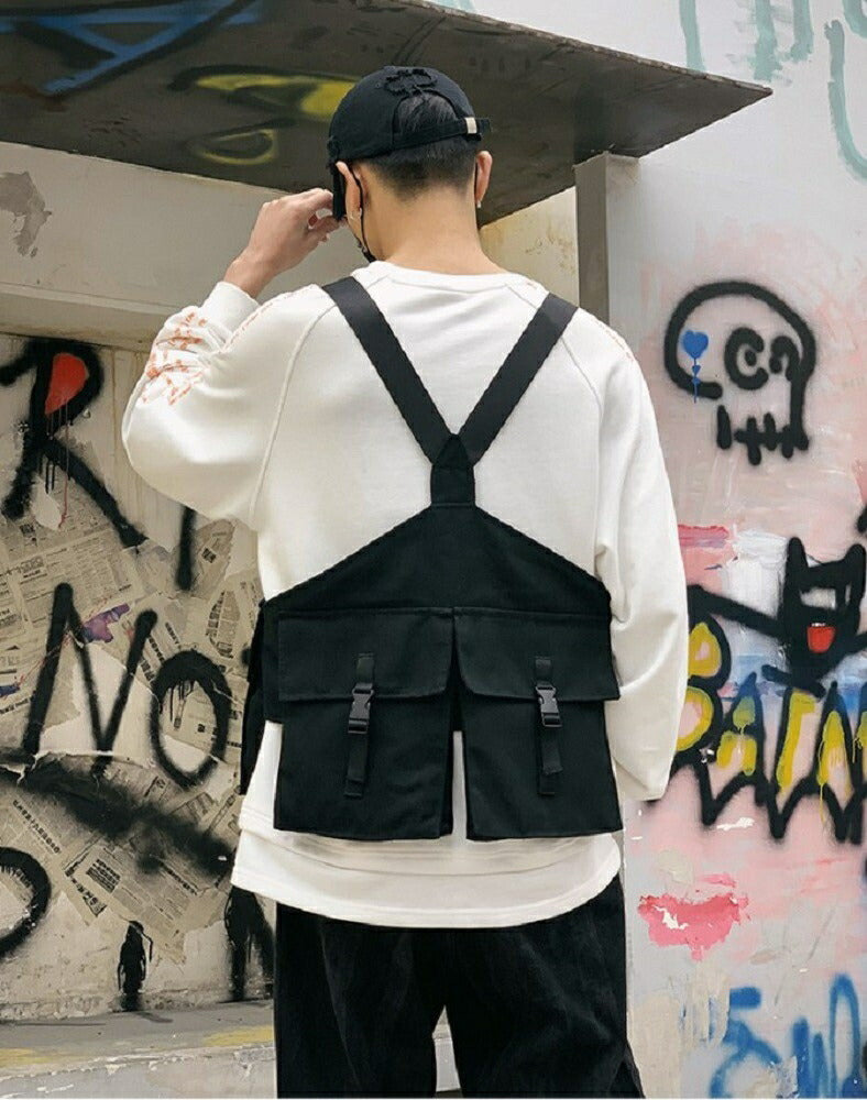 男性ファッション その他 | メンズ多機能フィッシングベスト 黒 - 釣り・アウトドア用