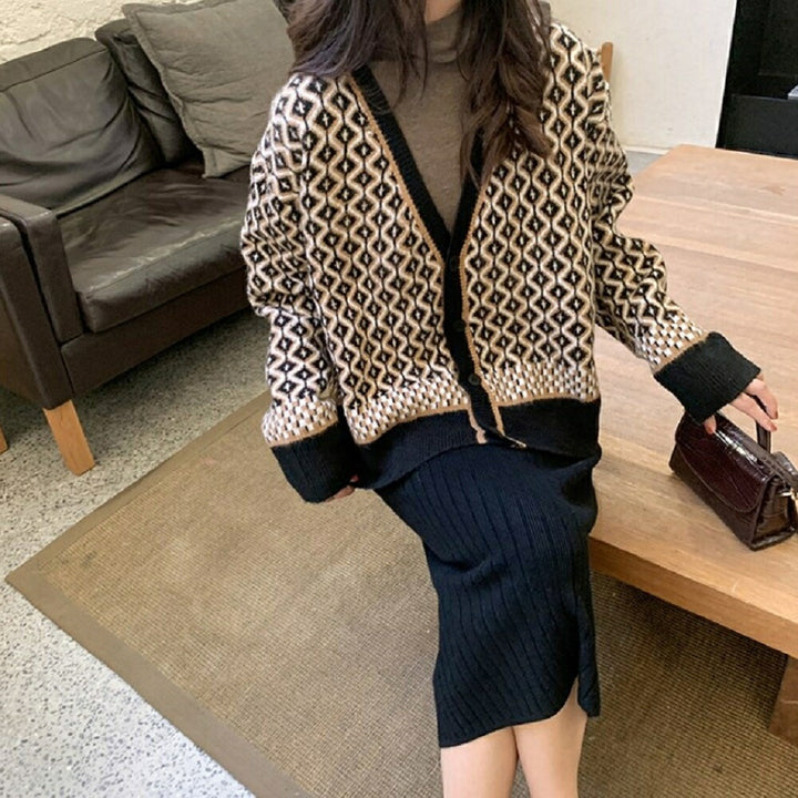アウター ジャケット | レオパード柄カーディガン レディース 韓国ファッション