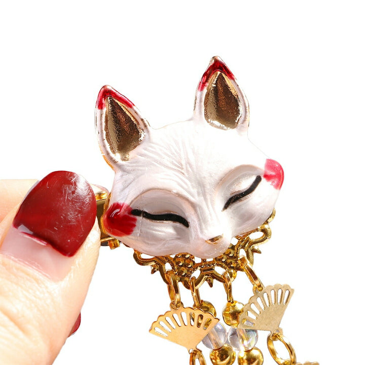 ヘアアクセサリー | 狐モチーフ和装ヘアピン2個セット - 結婚式・コスプレ向け