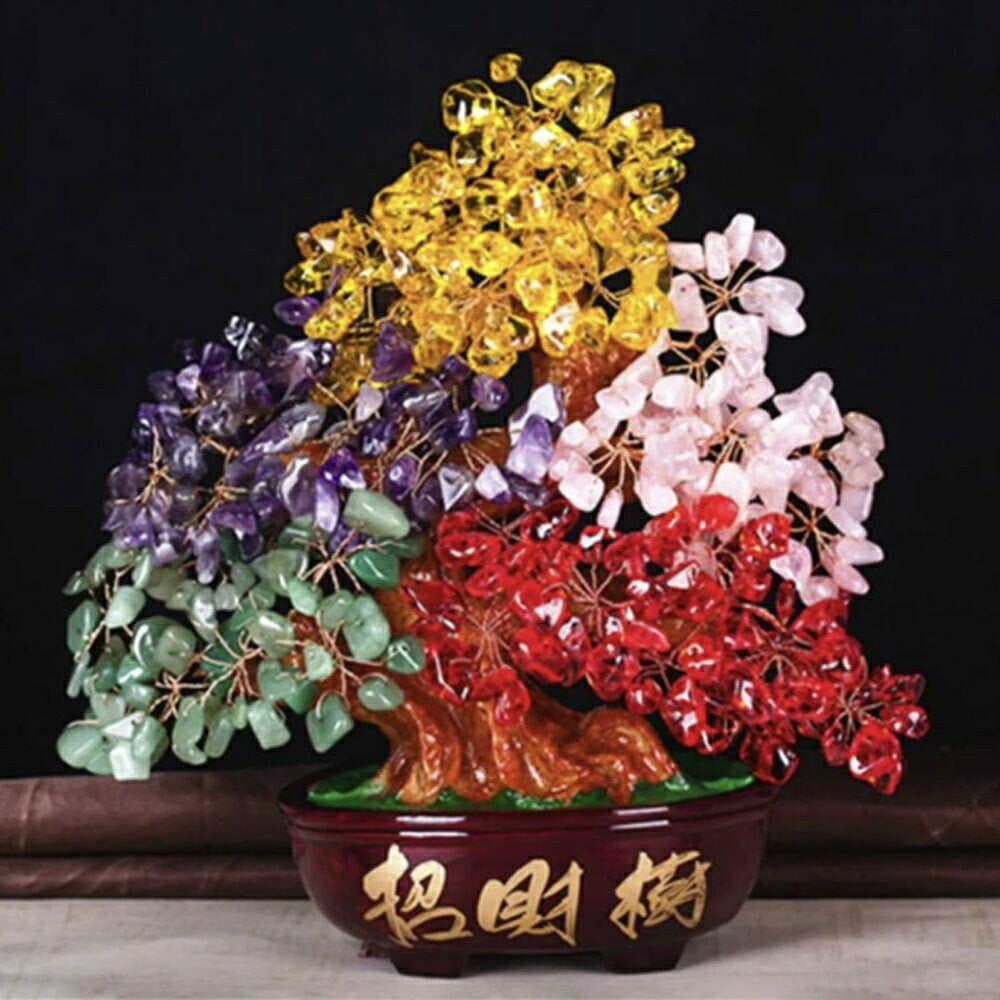 風水 インテリア | 招財樹 カラフル風水 置物