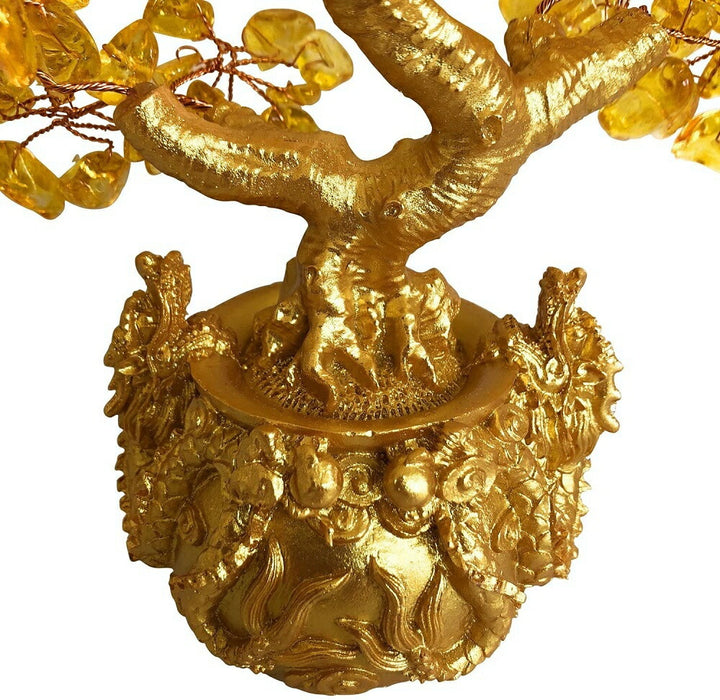 風水 インテリア | 龍の黄金木 招財樹 シトリン風水置物