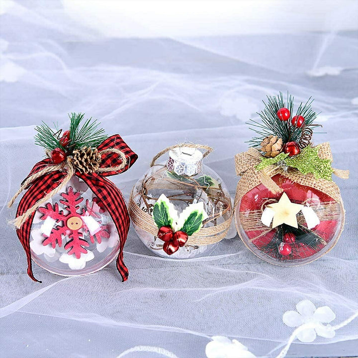 イベントグッズ | クリスマスツリー用透明オーナメント6個セット