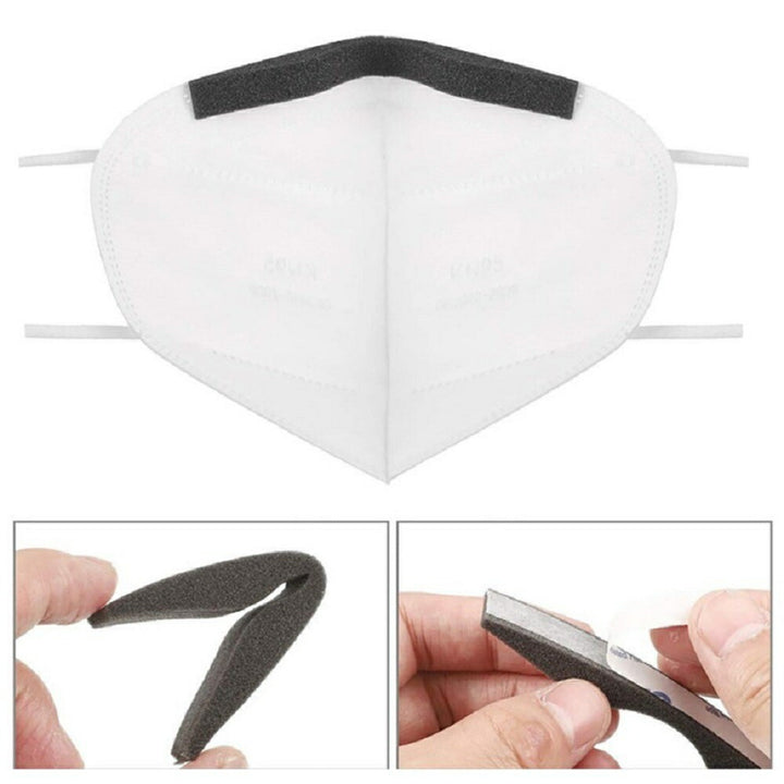 マスク | 黒スポンジノーズテープ100本セット - メガネ曇り防止・快適フィット