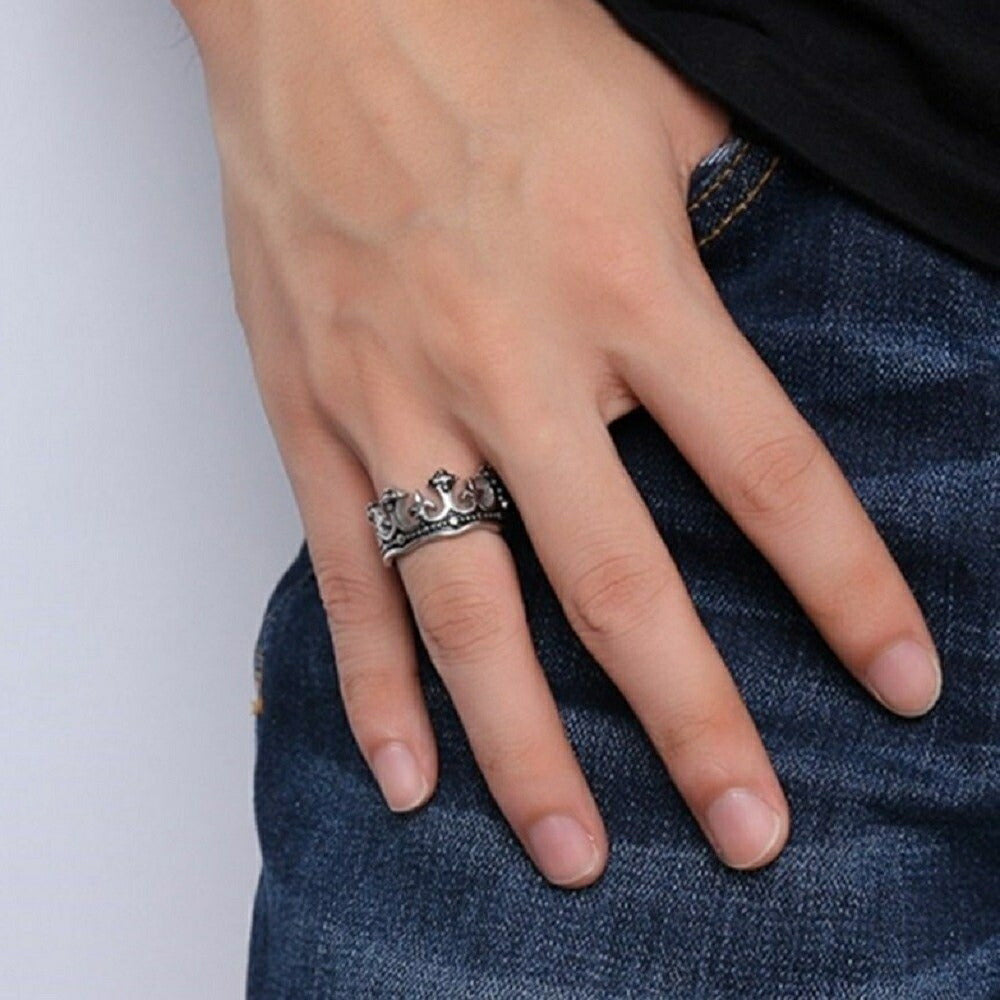 リング | キングクラウンデザイン メンズシルバーリング