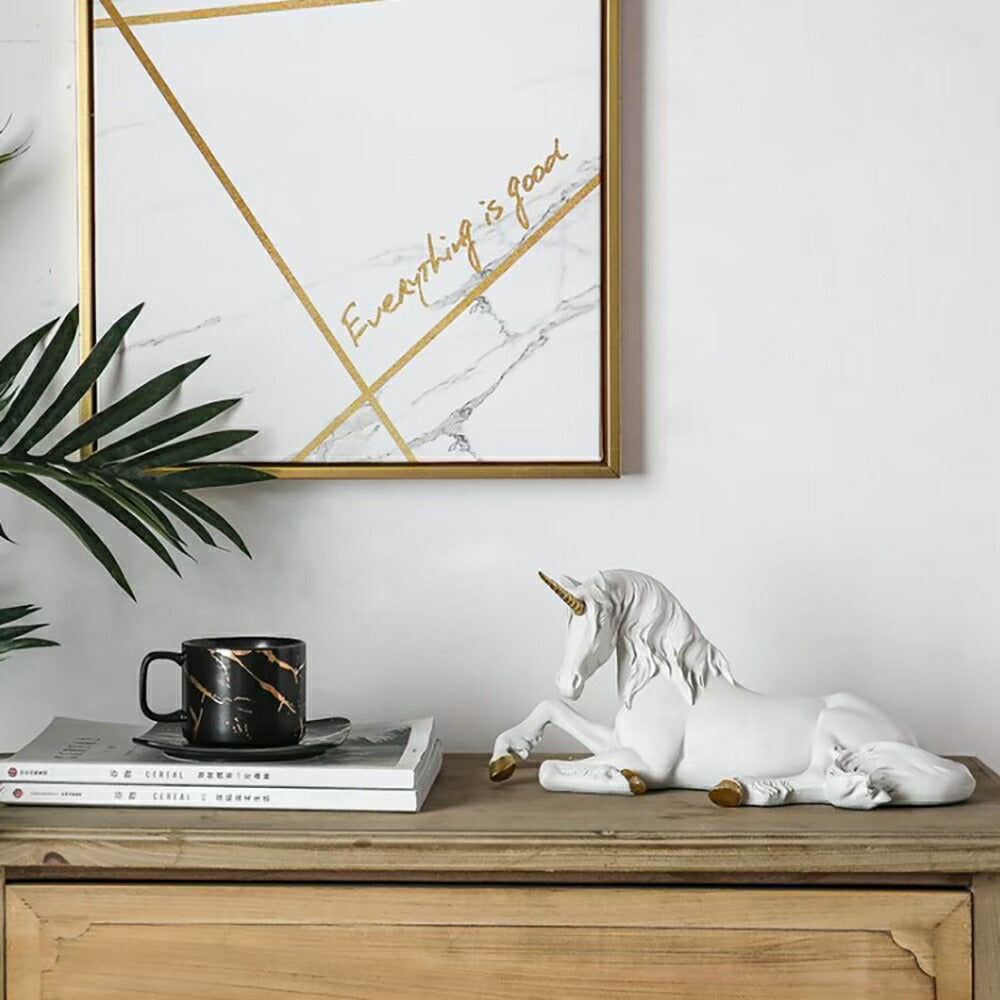 インテリア オブジェ | ユニコーン アンティーク オブジェ - モダン北欧デザイン