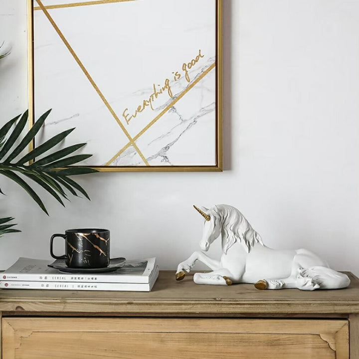 インテリア オブジェ | ユニコーン アンティーク オブジェ - モダン北欧デザイン