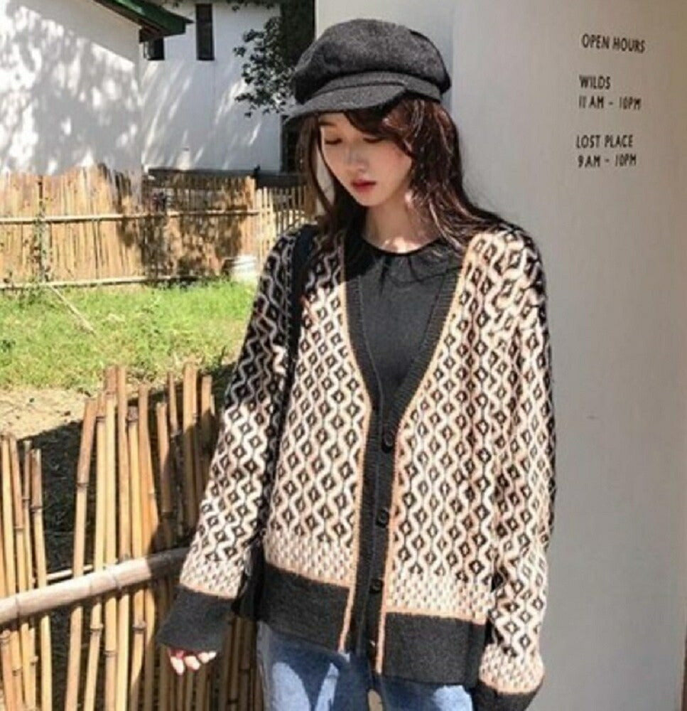 アウター ジャケット | レオパード柄カーディガン レディース 韓国ファッション