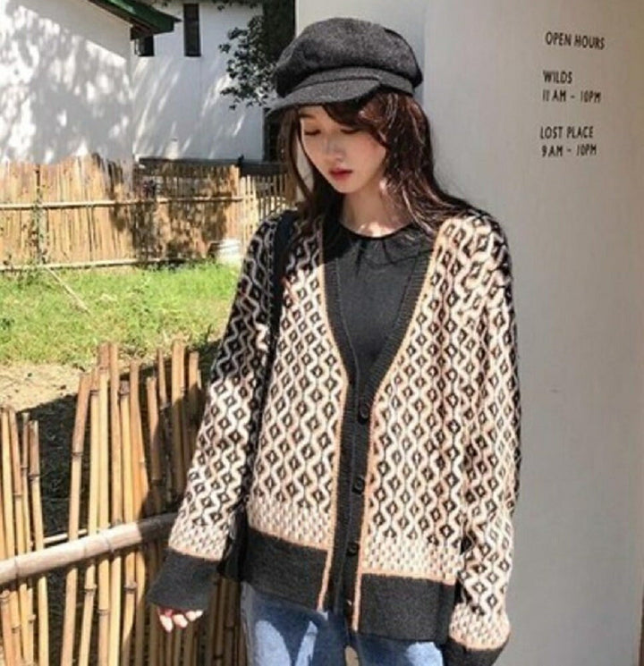 アウター ジャケット | レオパード柄カーディガン レディース 韓国ファッション