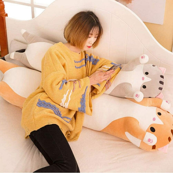 玩具 | 猫デザイン特大抱き枕クッション1.1m