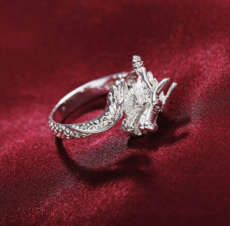 リング | 龍デザイン シルバーリング ユニセックス