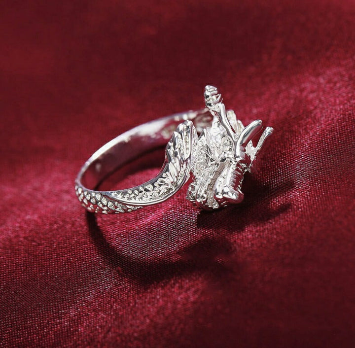 リング | 龍デザイン シルバーリング ユニセックス