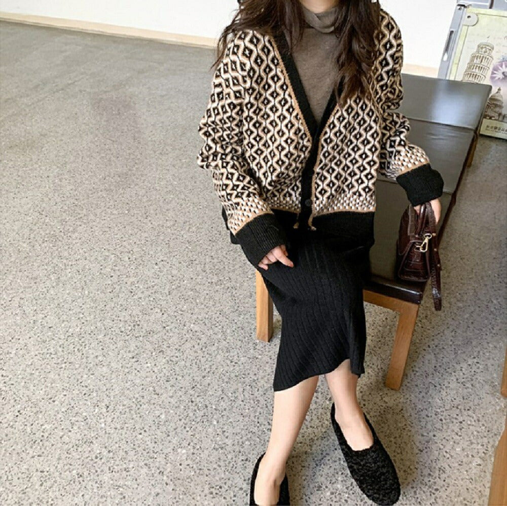 アウター ジャケット | レオパード柄カーディガン レディース 韓国ファッション