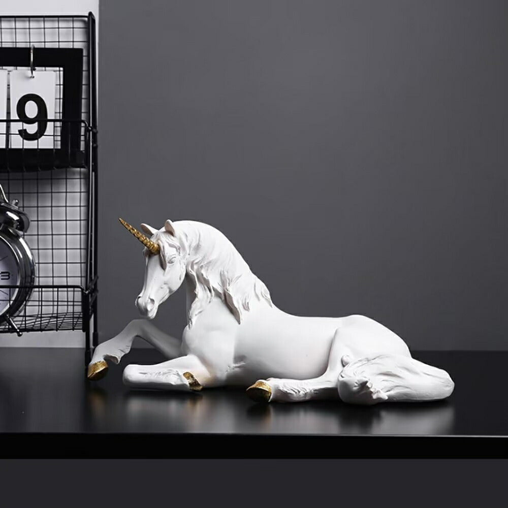 インテリア オブジェ | ユニコーン アンティーク オブジェ - モダン北欧デザイン
