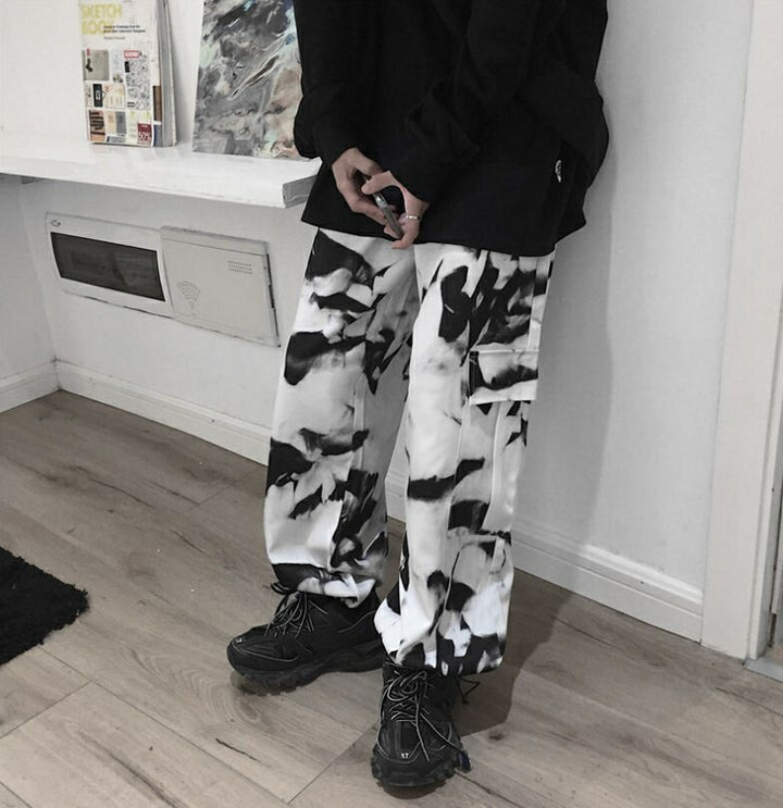 ボトムス 女性 | ユニセックス タイダイ カーゴパンツ ワイドタイプ