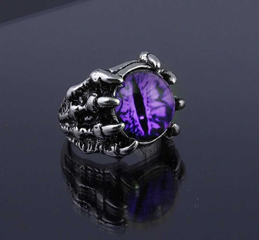 リング | ドラゴンアイリング | メンズ＆レディース用 | 赤または紫