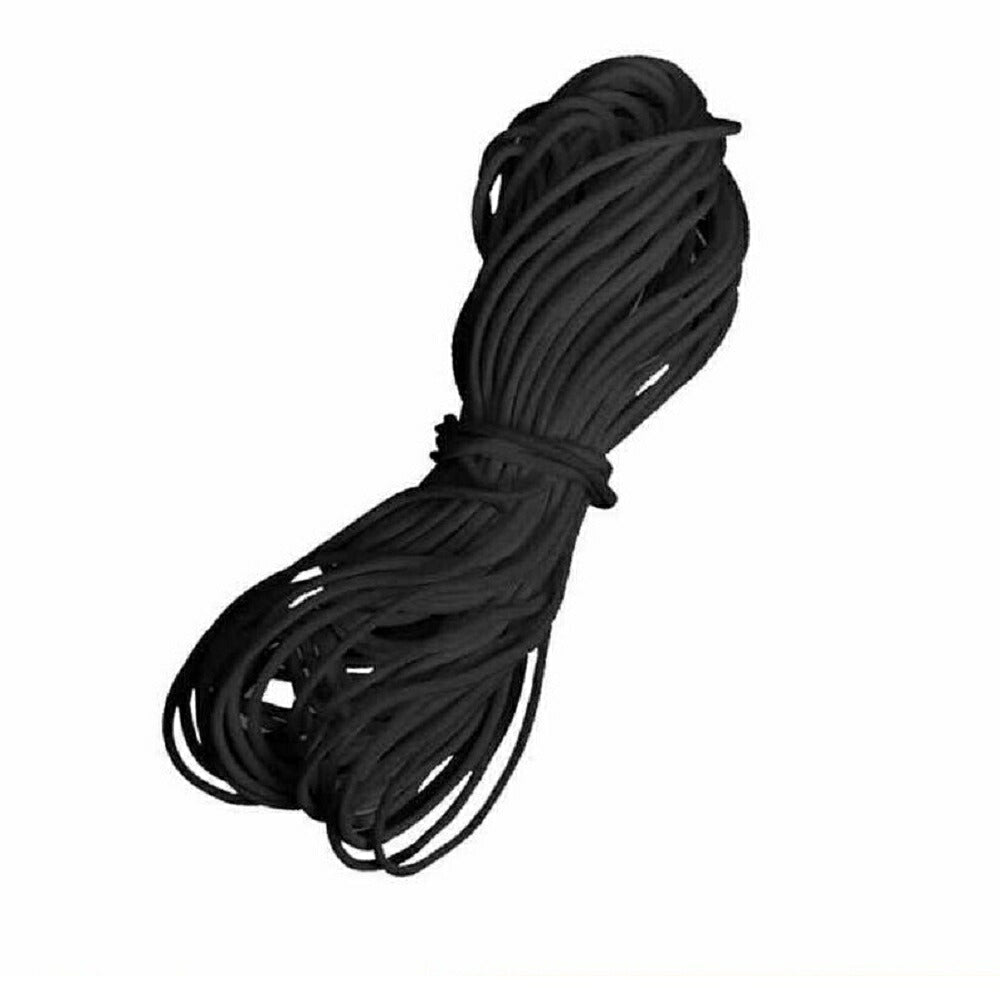 マスク | やわらかマスクゴム紐 3mm×10m ホワイト/ブラック