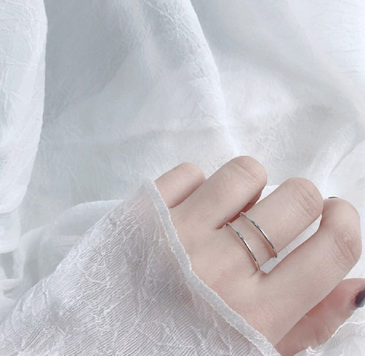 リング | シンプル オープンリング ユニセックス フリーサイズ