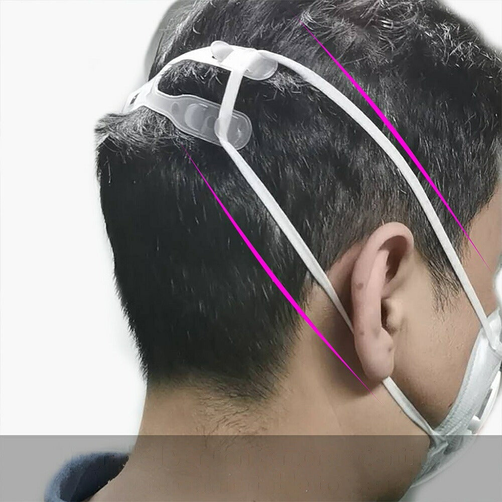 マスク | 快適X型マスクバンド【ホワイト/ブラック】