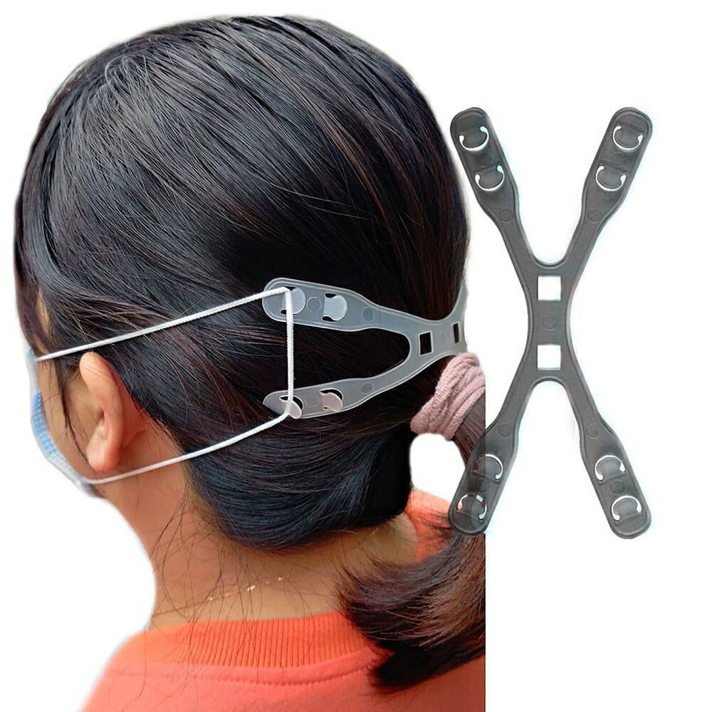 マスク | 快適X型マスクバンド【ホワイト/ブラック】