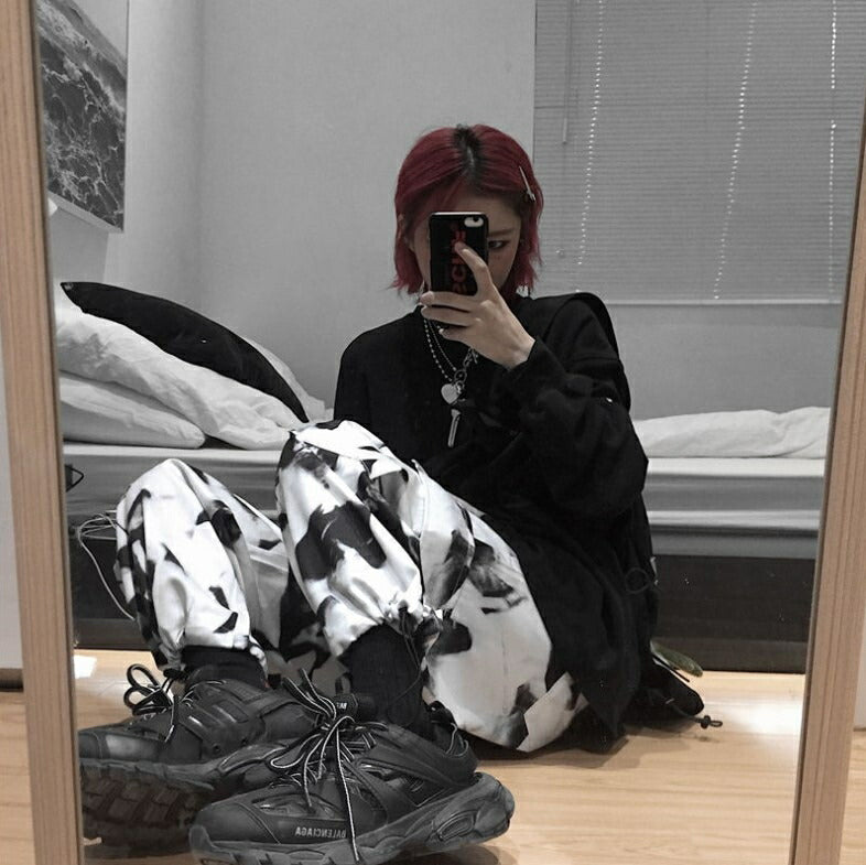 ボトムス 女性 | ユニセックス タイダイ カーゴパンツ ワイドタイプ