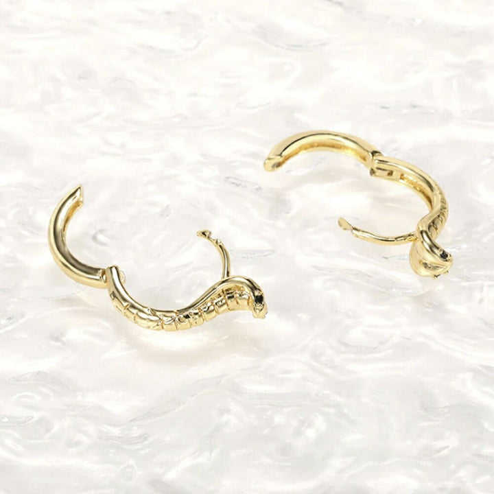 ピアス イヤーカフ | ゴールドコブラスネークピアス 両耳用【メンズ・ユニセックス】