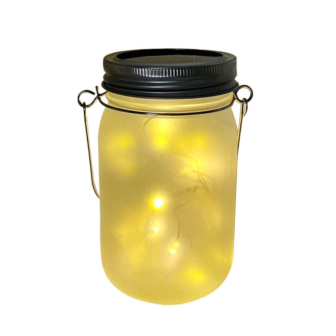 インテリア照明 | ソーラーLEDランタン 瓶型 フロストデザイン - ガーデン・玄関用