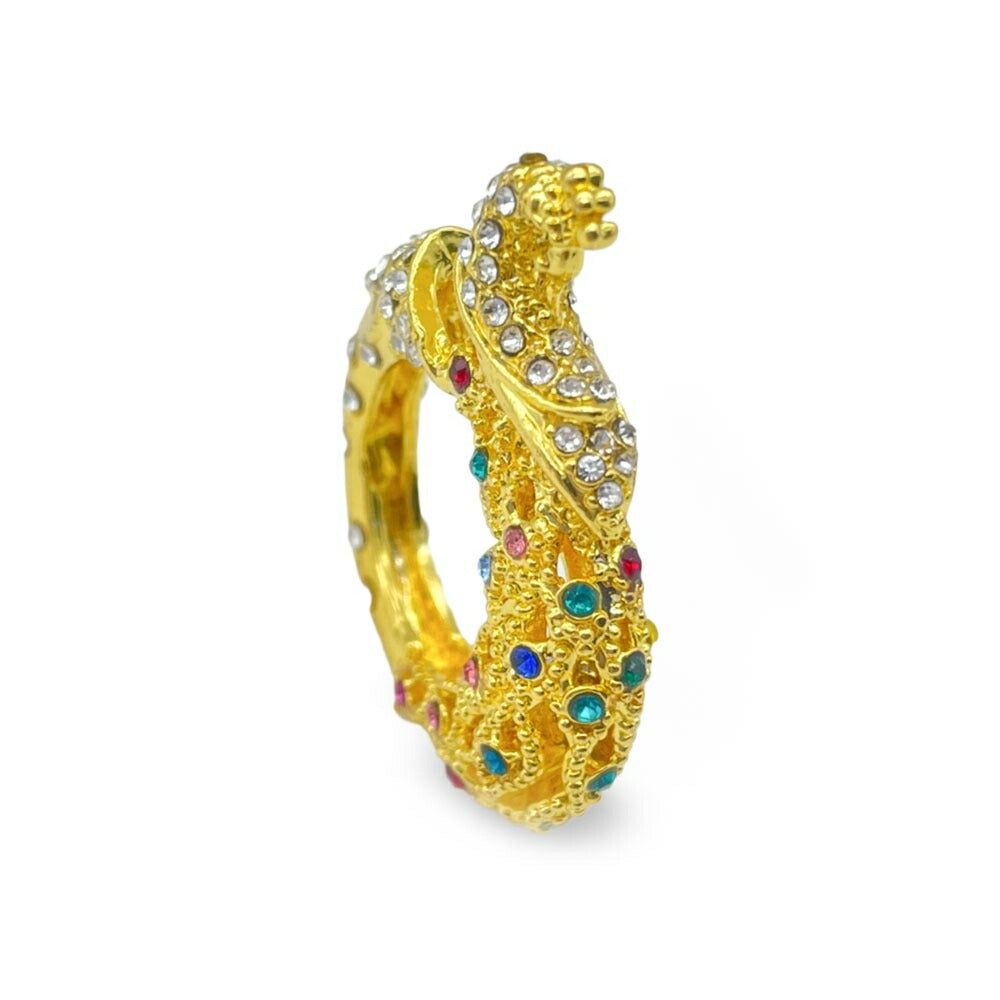 リング | 孔雀ストーンリング 開運ゴールドアクセサリー