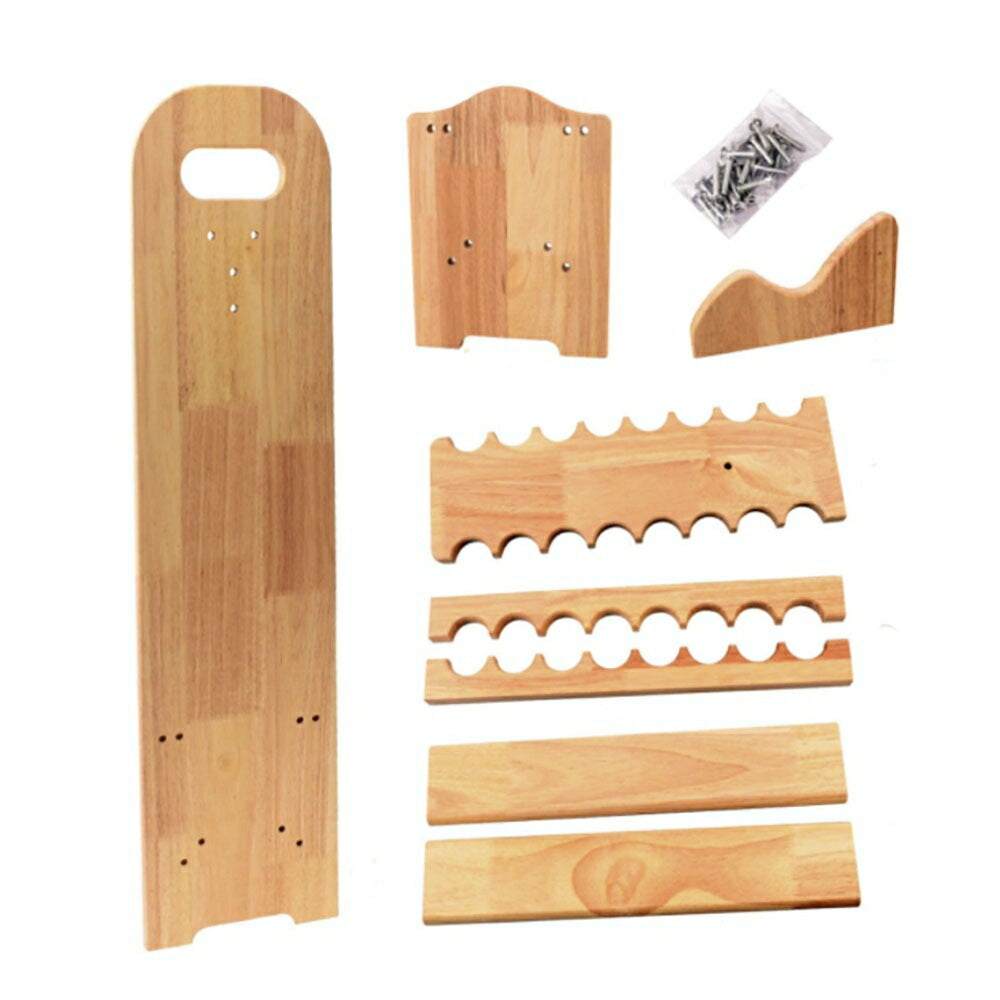 釣り 道具 | 木製DIY釣竿スタンド 16本収納 ナチュラルデザイン