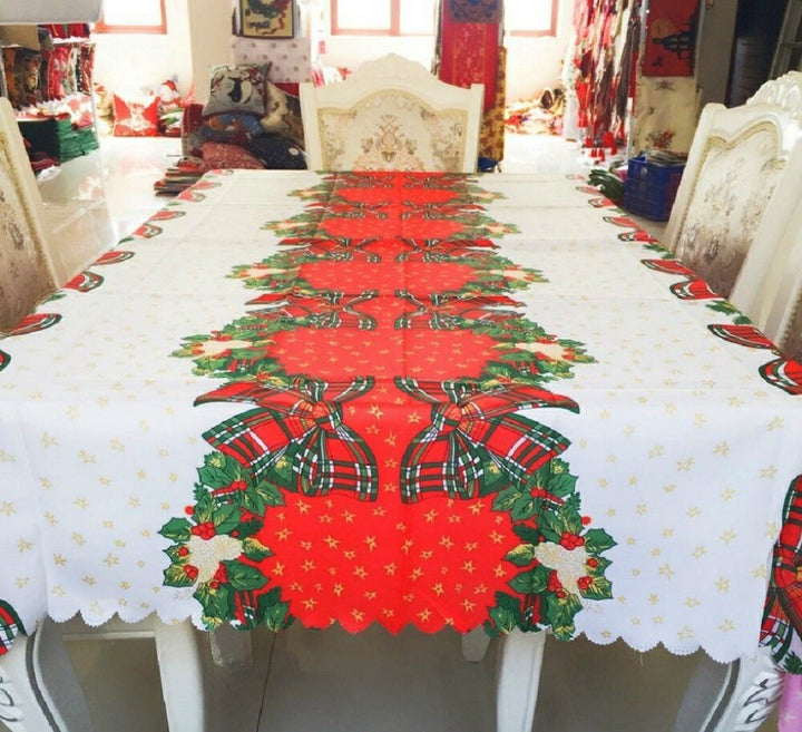 イベントグッズ | クリスマス撥水テーブルクロス 180cmx150cm 汚れ防止・滑り止め