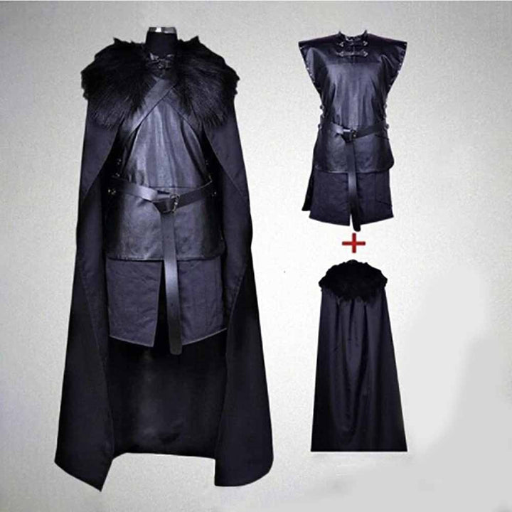 男性ファッション その他 | 暗黒騎士コスプレ衣装 レザーマント・鎧風 ハロウィン用