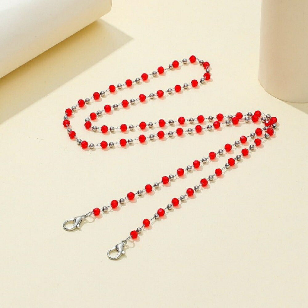 マスク | カラフルビーズ マスク・メガネストラップ【選べる3色】