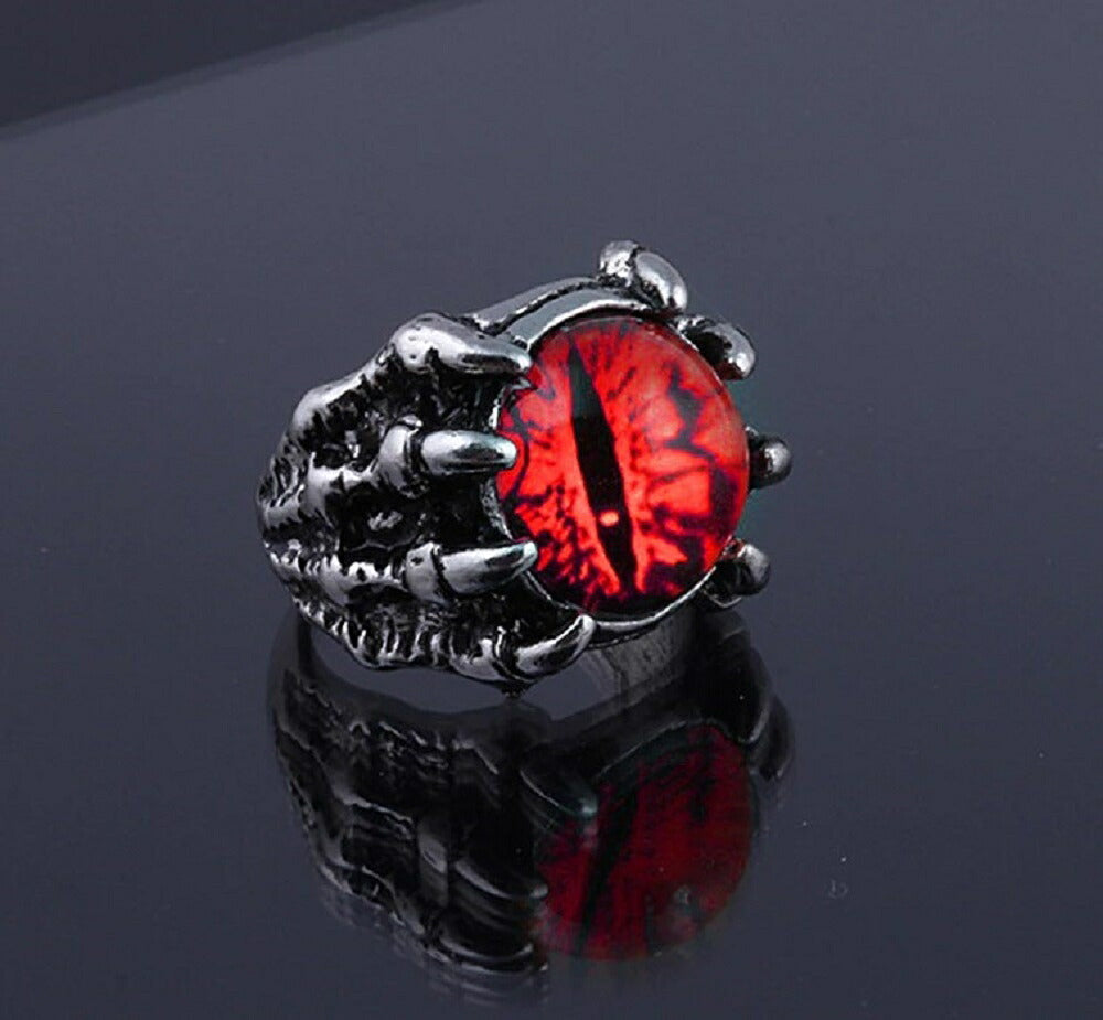 リング | ドラゴンアイリング | メンズ＆レディース用 | 赤または紫