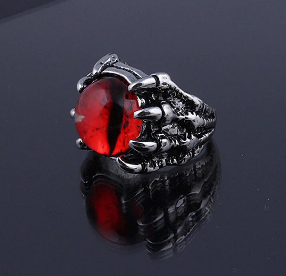 リング | ドラゴンアイリング | メンズ＆レディース用 | 赤または紫