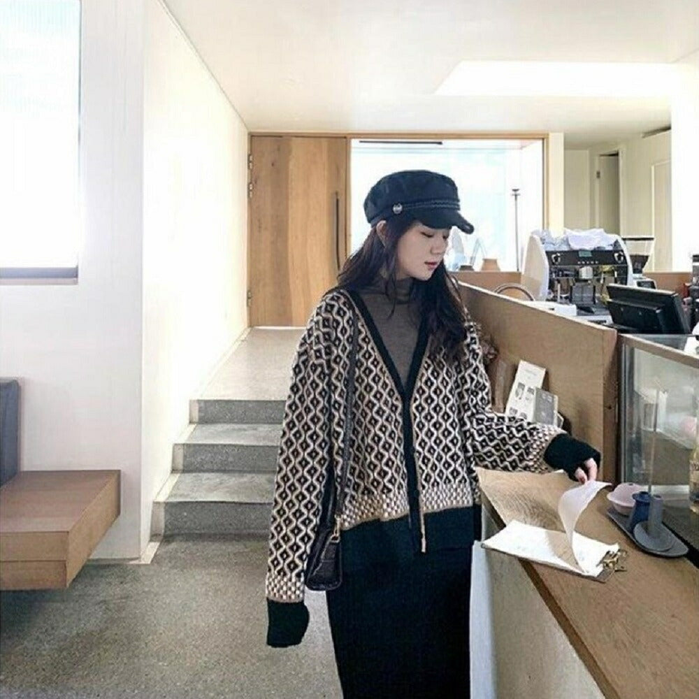 アウター ジャケット | レオパード柄カーディガン レディース 韓国ファッション