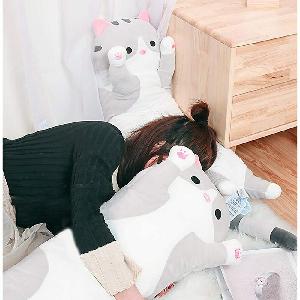 玩具 | 猫デザイン特大抱き枕クッション1.1m