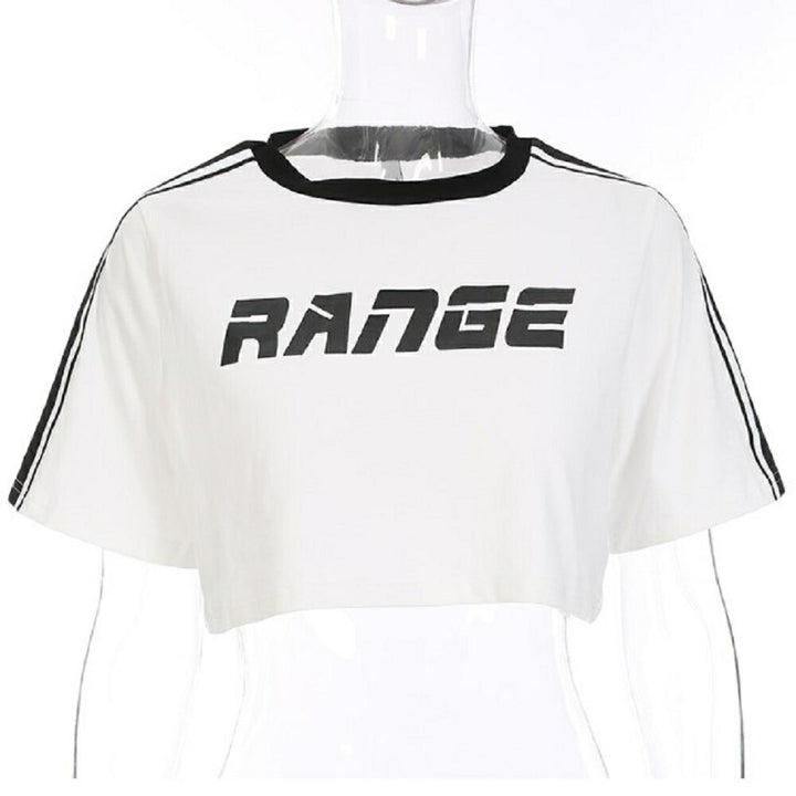 シャツ 女性 | ホワイトクロップトップ 半袖 ダンス衣装