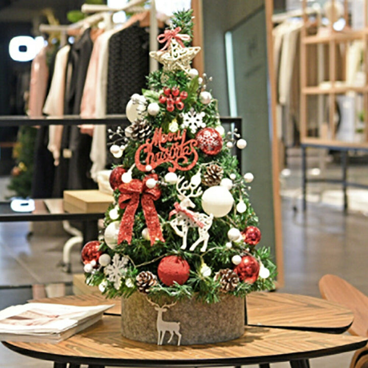 イベントグッズ | 90cm LED付きクリスマスツリー（レッド/ゴールドオーナメント）