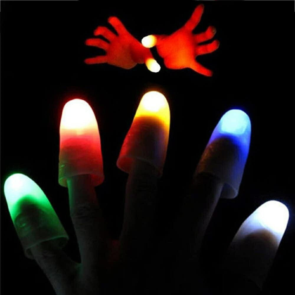 イベントグッズ | LEDフィンガーライト2本セット - 手品用光る指おもちゃ