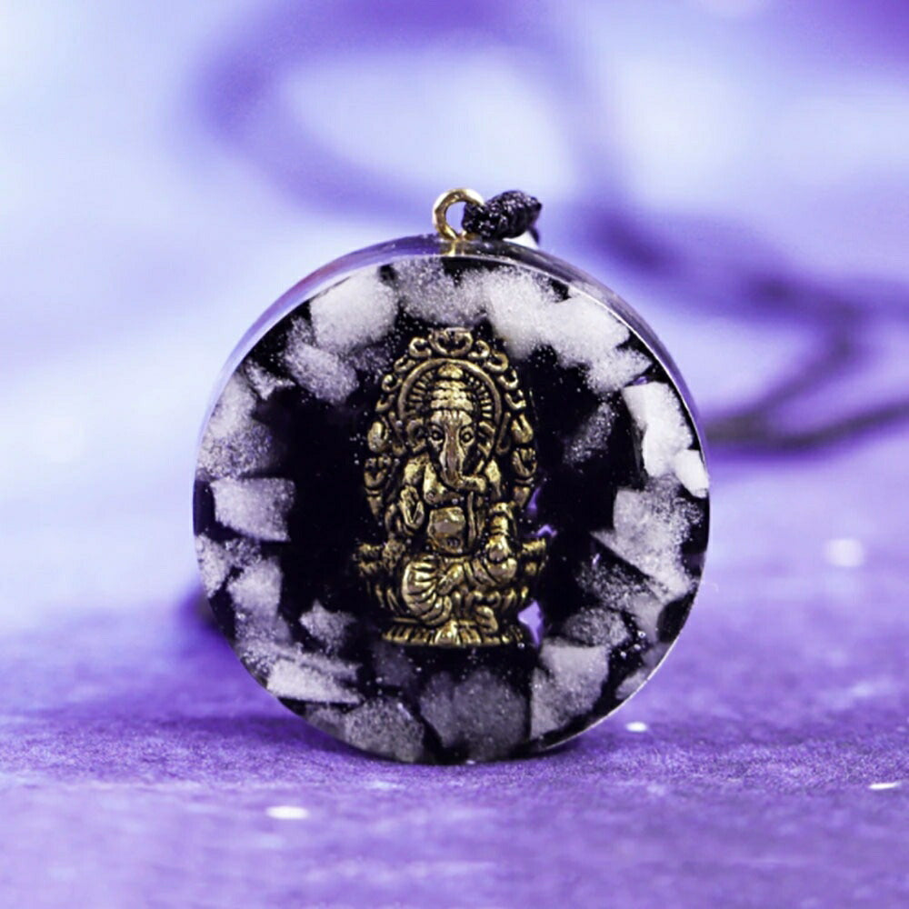 ネックレス | 光るガネーシャ象モチーフ開運ネックレス